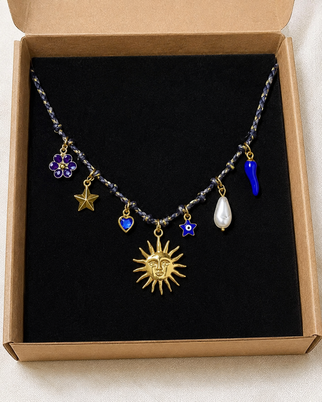 Collar Charm Sol de Mayo | Bohemio