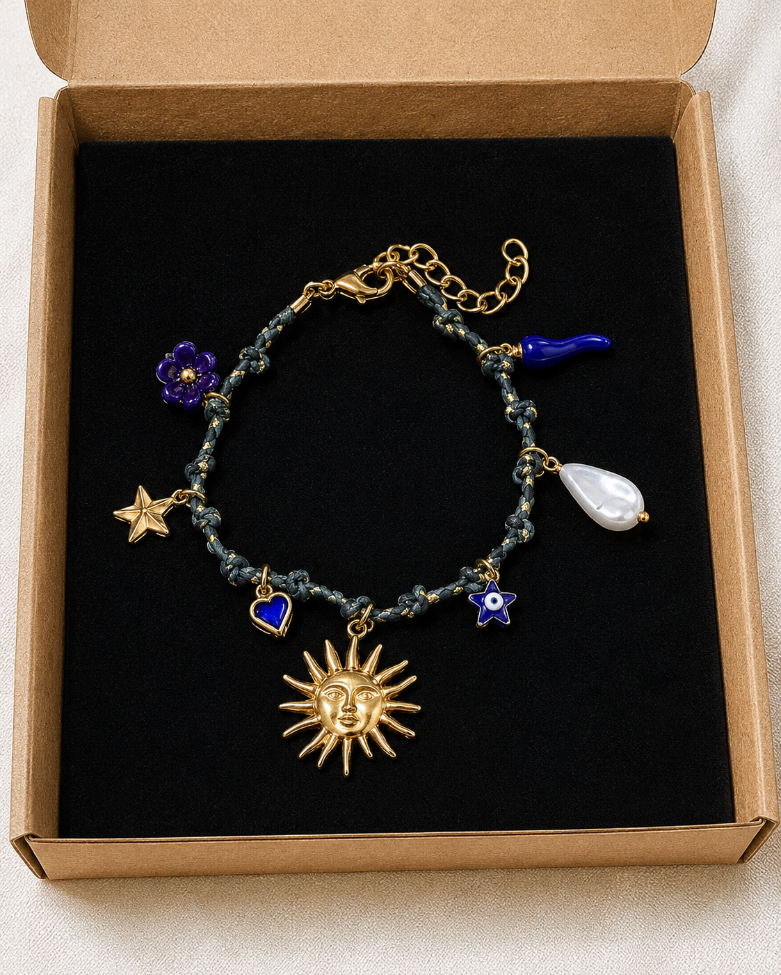 Pulsera Charm Sol de Mayo | Bohemia