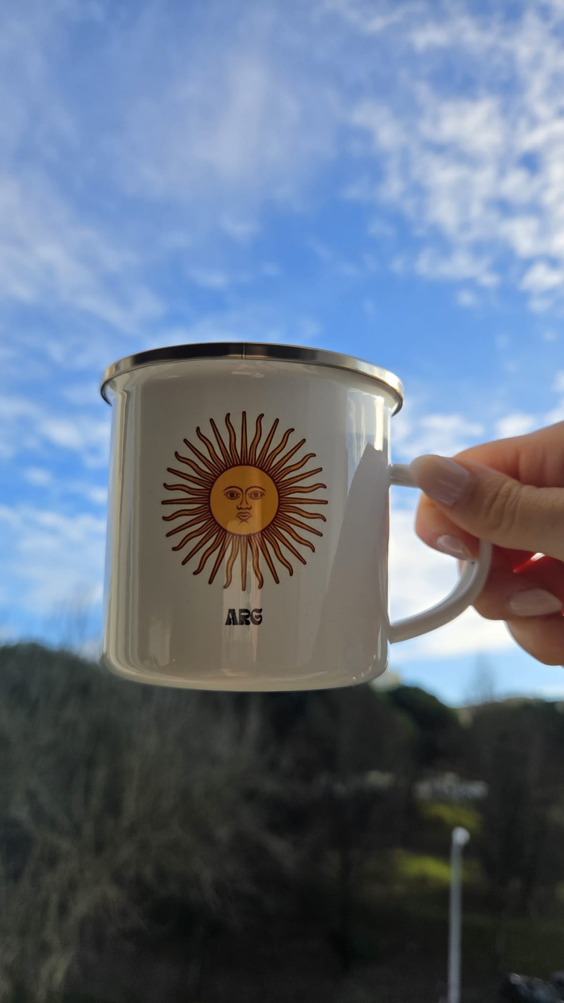 Mate enlozado | Sol de Mayo