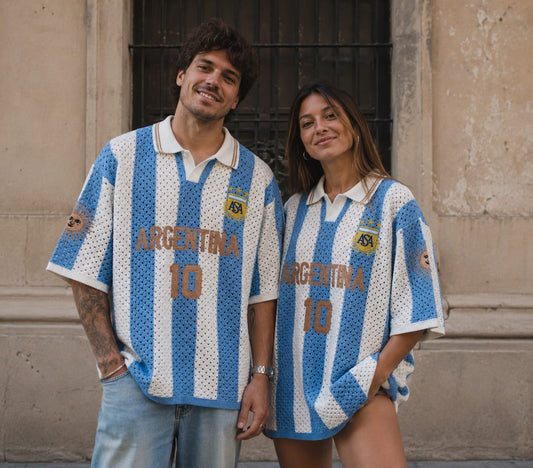 Camiseta polo retro Argentina 10