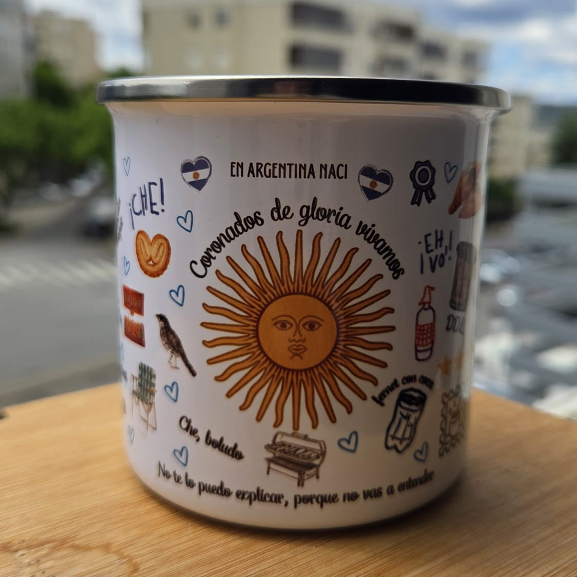Mate enlozado | Corazón Argento