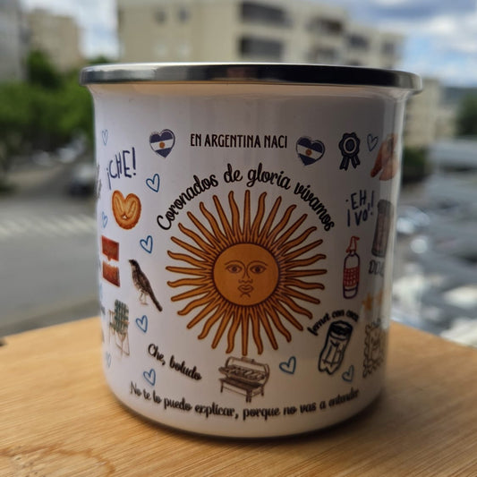 Mate enlozado | Corazón Argento