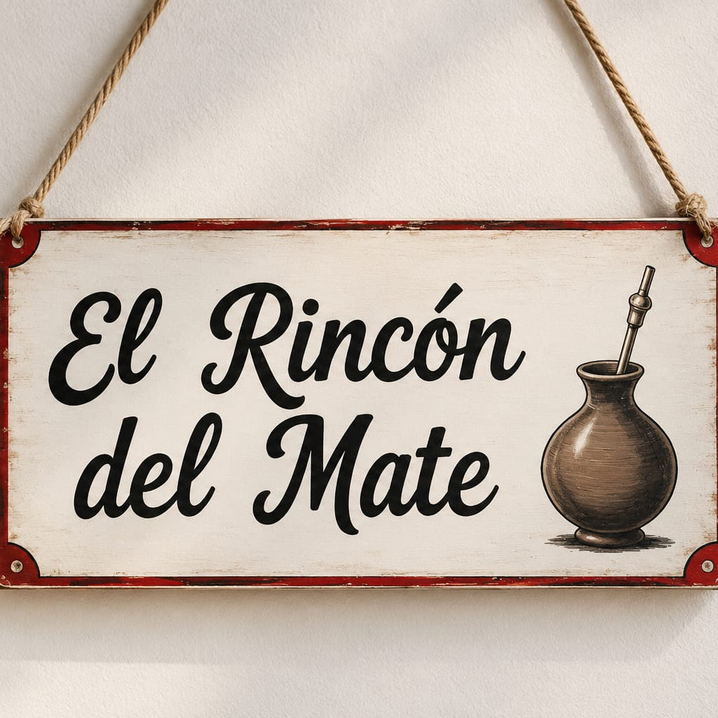 Placa decorativa "El Rincón del Mate"🧉