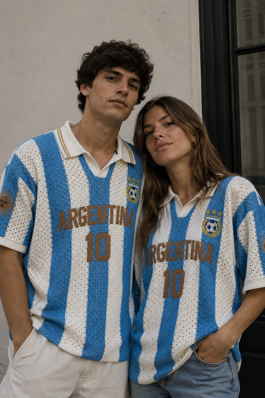 Camiseta polo retro Argentina 10