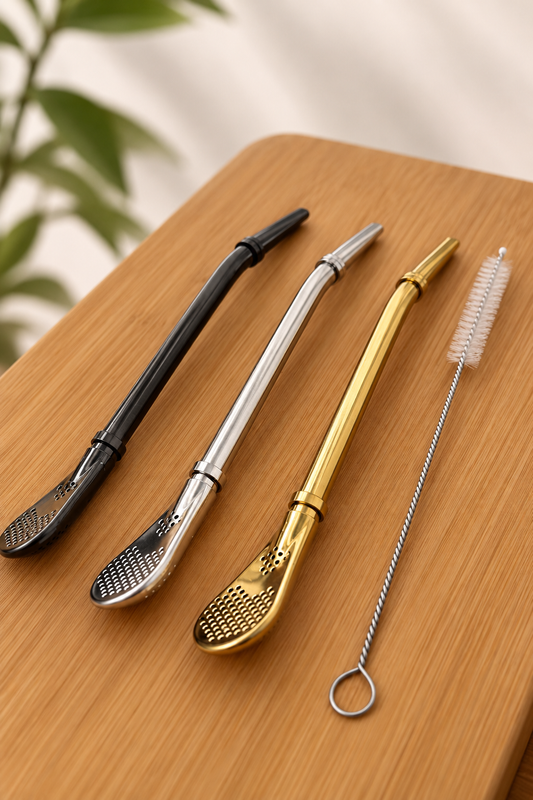 Kit x3 bombillas de acero inoxidable